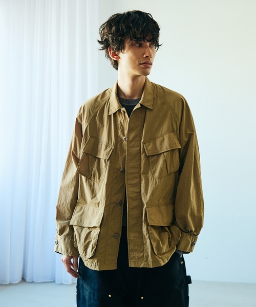 LANCEL モッズコート ジャケット ミリタリー L 裏地渋柄 日本製 希少 made in standard（メイドインスタンダード） ミリタリージャケット