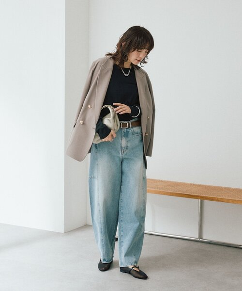 tシャツ 「着回し力抜群」2wayセミシアーロンTee レディースの画像
