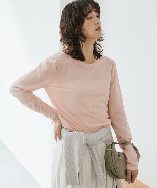 tシャツ 「着回し力抜群」2wayセミシアーロンTee レディースの画像