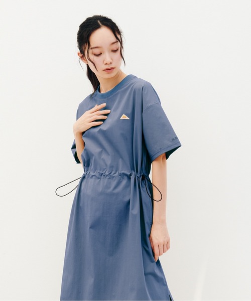 KELTY（ケルティ） ワンピース 半袖 ラッシュ ギャザーデザイン ロゴ