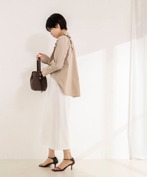 【未使用】NOLLEY'Sスカート風 大人オールインワン ベージュ 定価1.8万 NOLLEY'S Sophi（ノーリーズソフィー） スカート 「セットアップ対応