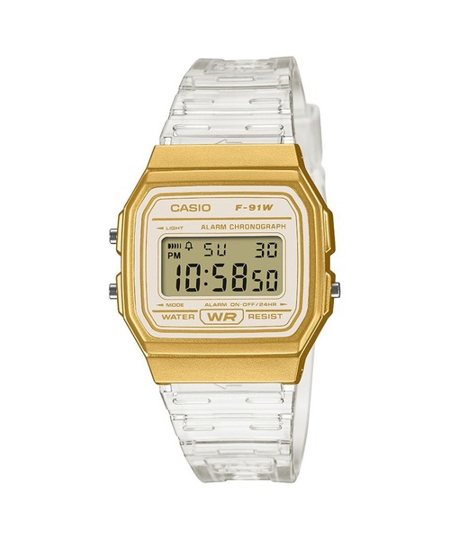 CASIO デジタル腕時計 20Bar イエロー/ホワイト・未使用 CASIO（カシオ） 腕時計 CASIO Collection / F-91WS-7A2JF メンズ