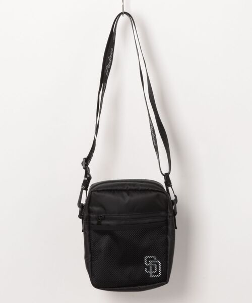 MLB ショルダーバッグ ブラック 新品 MLB ショルダーバッグ バッグ 縦型ショルダーバッグ2「パドレス