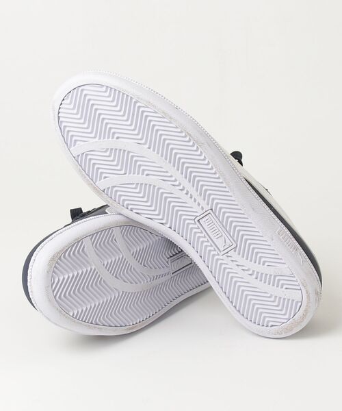 「PUMA」 ローカットスニーカー 24.5cm ネイビー×ホワイト メンズ_画像3