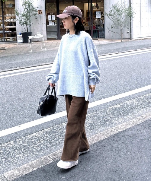 「reca」 イージーパンツ M モカ レディース_画像9