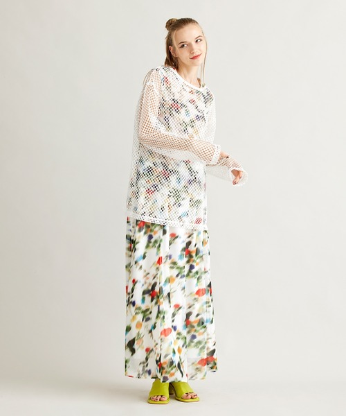 「NOISE MAKER」 ロングスカート 36 ブラック レディース_画像3