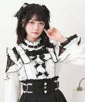 ブラウス シャツ キラキラハートチョーカーベル...の詳細画像4