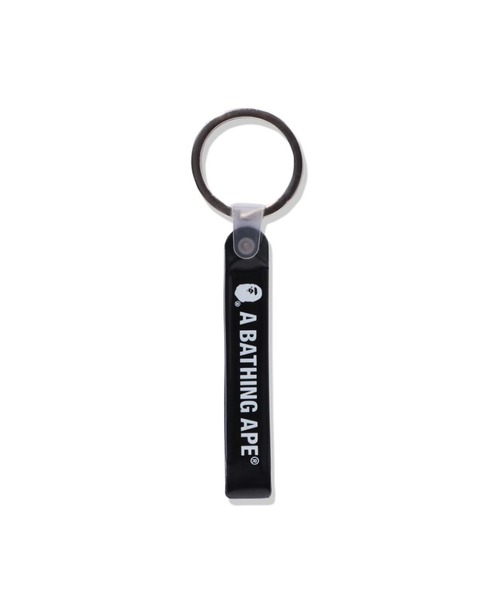 【希少】　シルバー　エイプ　APE キーホルダー キーリング　メンズ　NIGO A BATHING APE（アベイシングエイプ） キーホルダー BAPE RUBBER LOOP