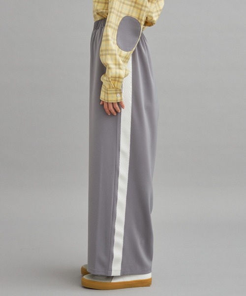 「eLur」 イージーパンツ MEDIUM グレー レディース_画像3