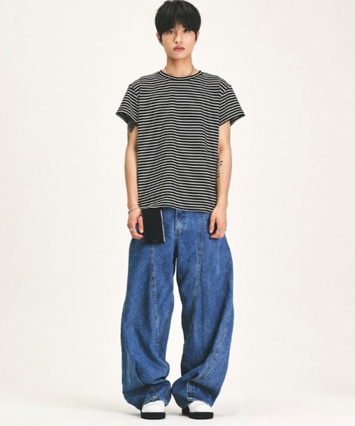 LA MER MA MAISON tシャツ LA MER MA MAISON／ボーダーCAPスリーブ