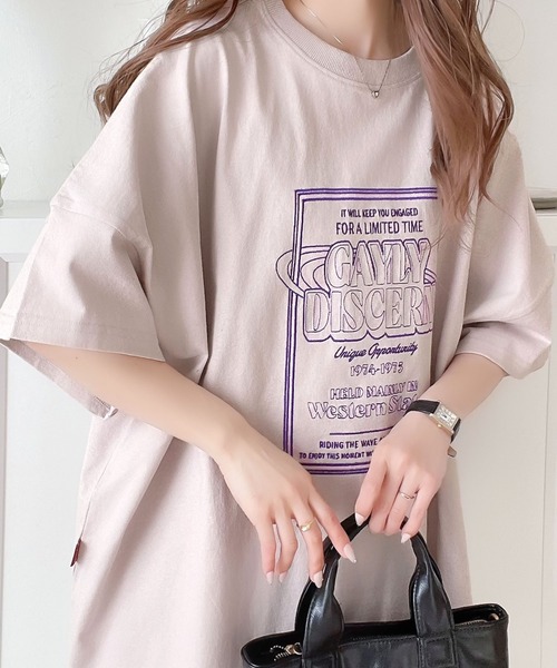 「Java」 半袖Tシャツ MEDIUM ベージュ レディース_画像3