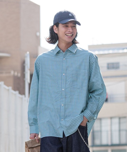 RAGEBLUE（レイジブルー） シャツ 80TC Broad Check Over Shirt