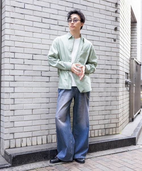 RAGEBLUE（レイジブルー） シャツ 80TC Broad Check Over Shirt