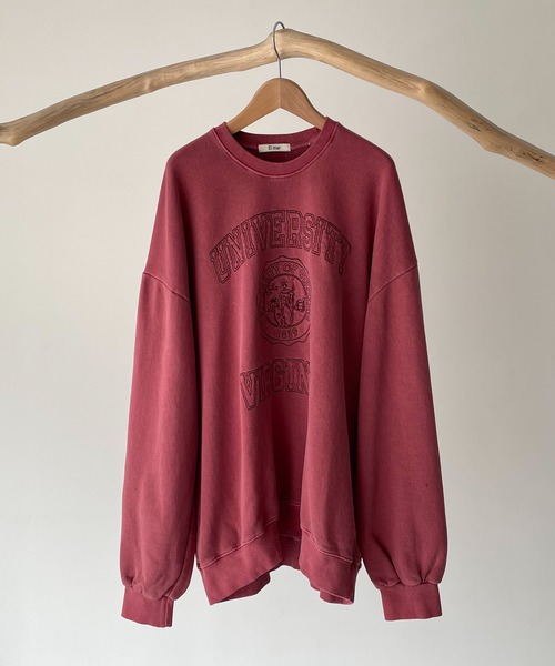「CANAL JEAN」 「El mar」スウェットカットソー ONE SIZE チャコールグレー レディース_画像9