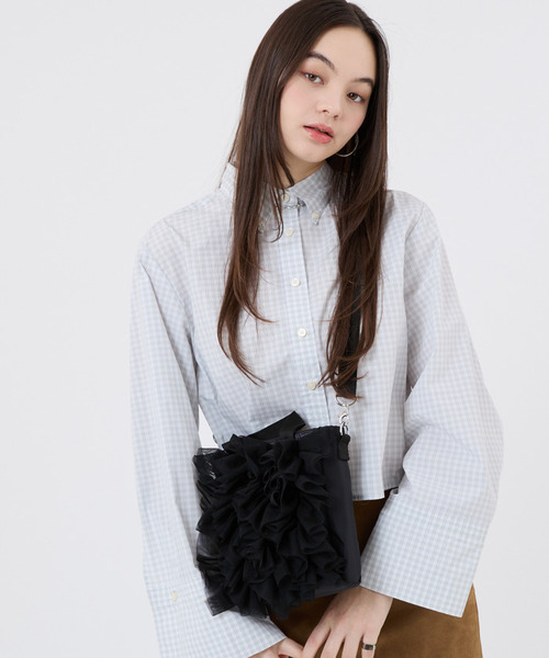 レスポートサック♡ ブラックレースラッフル ショルダーバッグ♡ LeSportsac（レスポートサック） ショルダーバッグ バッグ RUFFLE ZIP