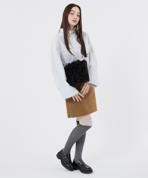 レスポートサック♡ ブラックレースラッフル ショルダーバッグ♡ LeSportsac（レスポートサック） ショルダーバッグ バッグ RUFFLE ZIP
