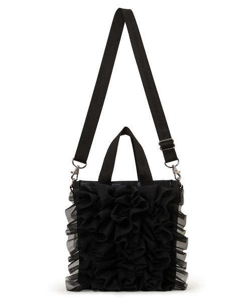 レスポートサック♡ ブラックレースラッフル ショルダーバッグ♡ LeSportsac（レスポートサック） ショルダーバッグ バッグ RUFFLE MINI
