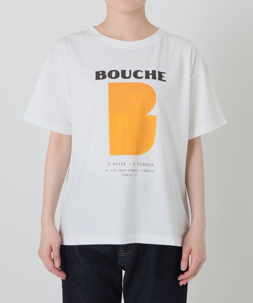SLOBE IENA - Tee SLOBE IENA（スローブイエナ） tシャツ BOUCHE SLOBE別注 LOGO TEE