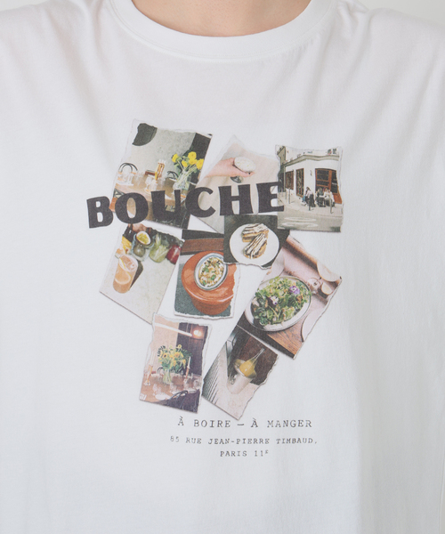 SLOBE IENA（スローブイエナ） tシャツ BOUCHE SLOBE別注 LOGO TEE