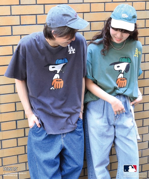 「DOUBLE NAME」 半袖Tシャツ FREE ブルー レディース_画像8