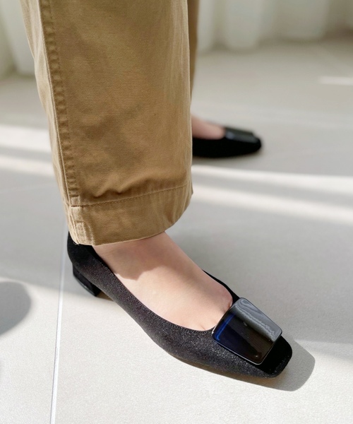 「LE TALON」 パンプス 23cm ブラック×ブラック レディース_画像9