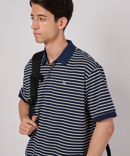Eddie Bauer（エディーバウアー） ポロシャツ 半袖 ボーダー