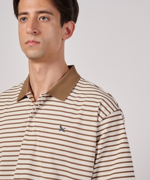 Eddie Bauer（エディーバウアー） ポロシャツ 半袖 ボーダー