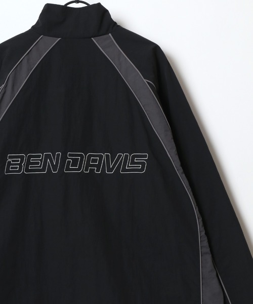 「BEN DAVIS」 ナイロンブルゾン M ブルーグレー メンズ_画像3