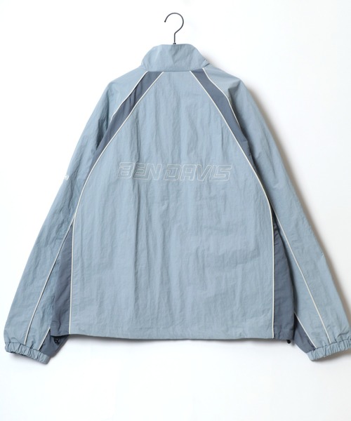 「BEN DAVIS」 ナイロンブルゾン M ブルーグレー メンズ_画像6