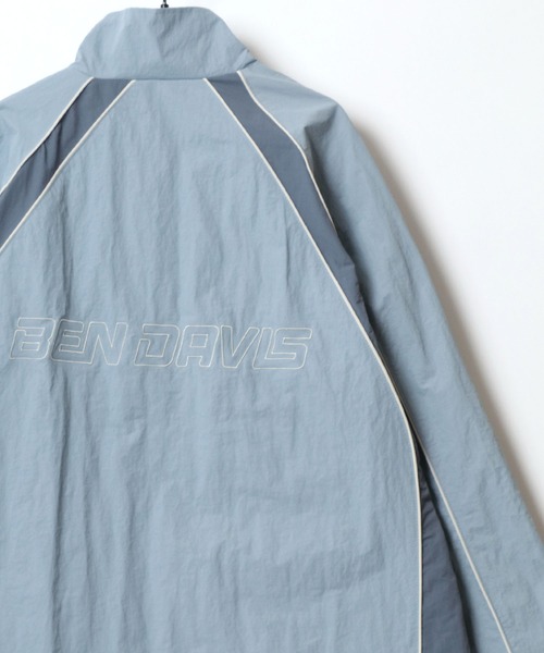 「BEN DAVIS」 ナイロンブルゾン M ブルーグレー メンズ_画像7