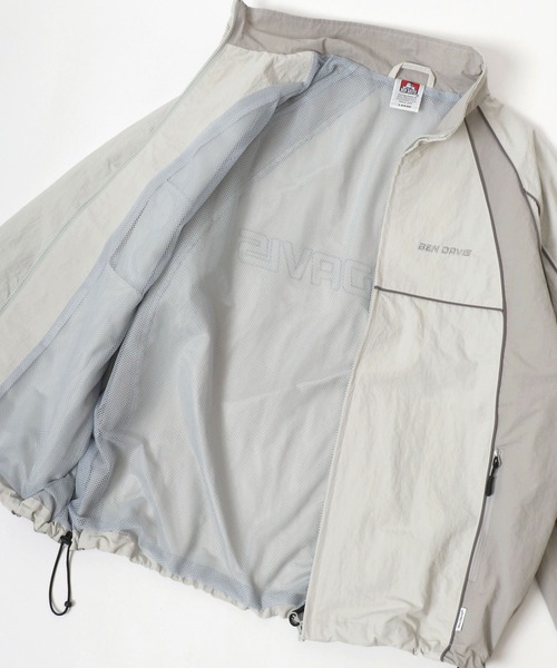 「BEN DAVIS」 ナイロンブルゾン M ブルーグレー メンズ_画像8