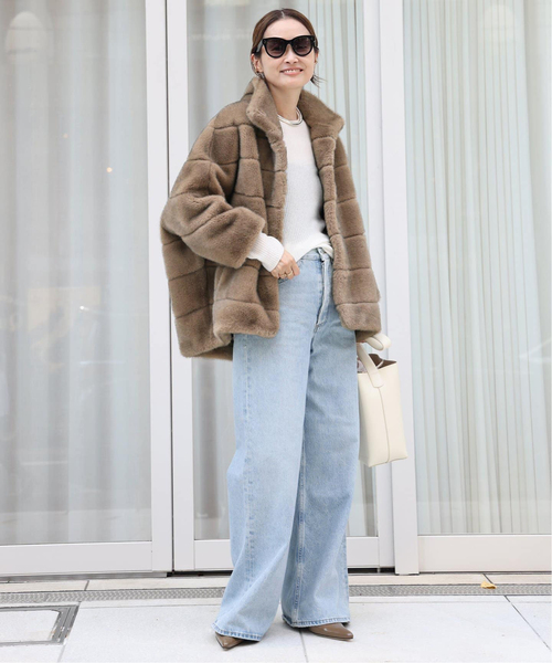 「AGOLDE」 デニムパンツ 24 エメラルドブルー レディース_画像2