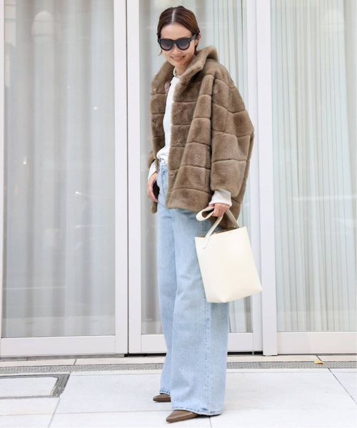 「AGOLDE」 デニムパンツ 24 エメラルドブルー レディース_画像3