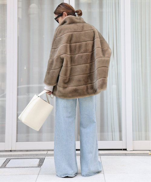 「AGOLDE」 デニムパンツ 24 エメラルドブルー レディース_画像4