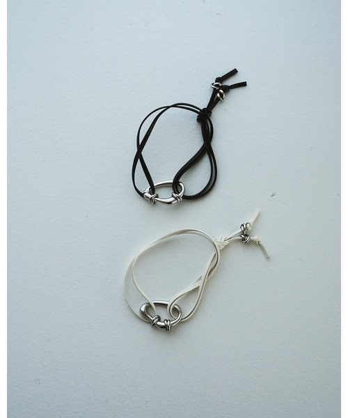 anuke（アンヌーク） ブレスレット Metal x Leather Bracelet 