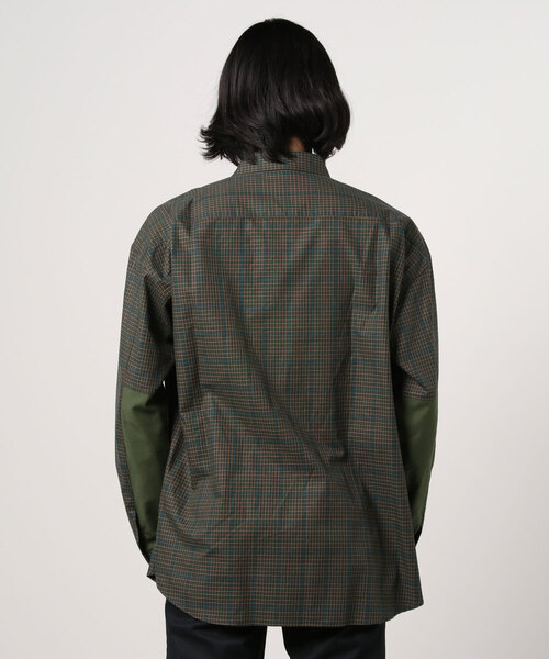 「MISTERGENTLEMAN」 長袖シャツ SMALL グリーン メンズ_画像2