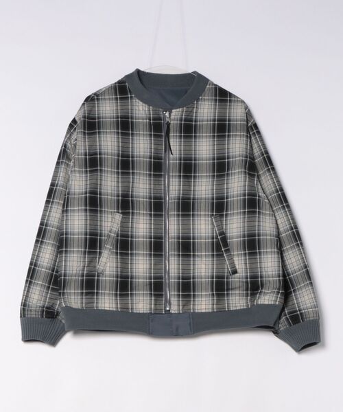 ブルゾン アウター TOWNCRAFT × HIGH! STANDARD /リバーシブルダービージャケット メンズ レディースの画像