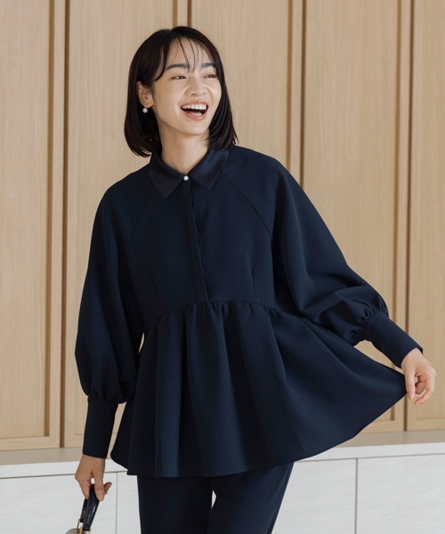 「Sono」 長袖シャツ F ブルー レディース_画像4