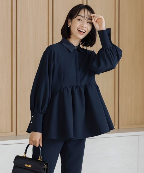「Sono」 長袖シャツ F ブルー レディース_画像6