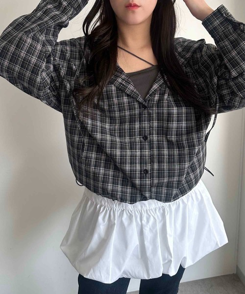 「apres jour mignon」 長袖カットソー X-LARGE グリーン レディース_画像4