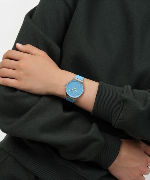 Swatch（スウォッチ） 腕時計 IRIDESCENTLY BLUE/PEACH レディース