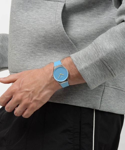 Swatch（スウォッチ） 腕時計 IRIDESCENTLY BLUE/PEACH レディース