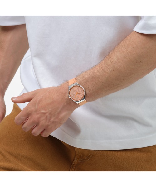 Swatch（スウォッチ） 腕時計 IRIDESCENTLY BLUE/PEACH レディース
