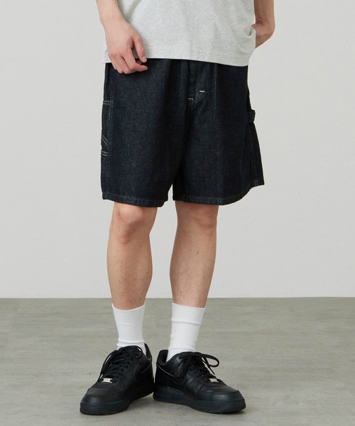ワイドパンツ ジーンズ Lee/リー COMFY PAINTER SHORTS「SLIMからWIDEまで選べる4シルエット」 メンズ レディース | Lee | 17