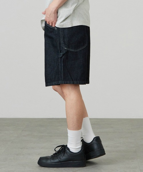 ワイドパンツ ジーンズ Lee/リー COMFY PAINTER SHORTS「SLIMからWIDEまで選べる4シルエット」 メンズ レディース | Lee | 19