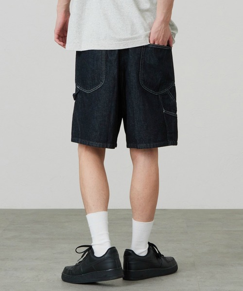 ワイドパンツ ジーンズ Lee/リー COMFY PAINTER SHORTS「SLIMからWIDEまで選べる4シルエット」 メンズ レディース | Lee | 21