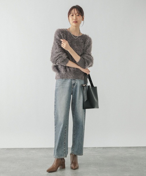 「GLOBAL WORK」 セットアップ LARGE モカ レディース_画像6