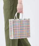 トートバッグ WOVEN MED DRAWST...の詳細画像1