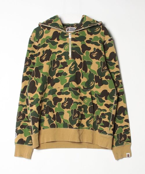 ま*様 A BATHING APE カモフラージュパーカー Lサイズ A BATHING APE（アベイシングエイプ） カモフラージュプルオーバー