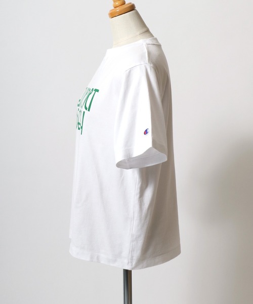 「Champion」 半袖Tシャツ M ホワイト レディース_画像3